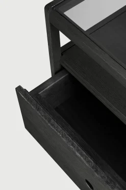Nattbord - Spindle Bedside Table Oak Black