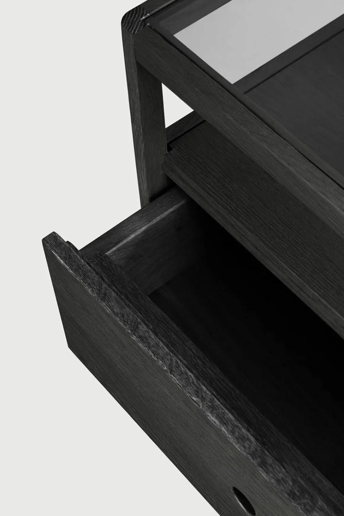 Nattbord - Spindle Bedside Table Oak Black
