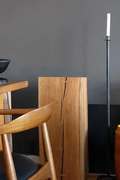 Pidestall - Solid Log High Eik