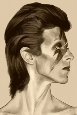 Plakat - Bowie 50x70cm Nummerert