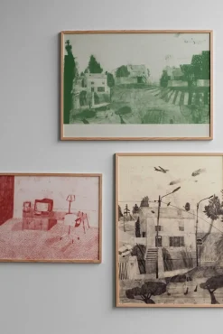 Plakat - House And Plane 50x70cm