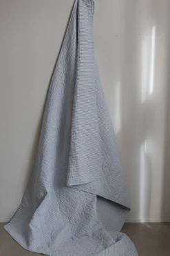 Pledd - Quilt 140x220cm Blå/Hvit