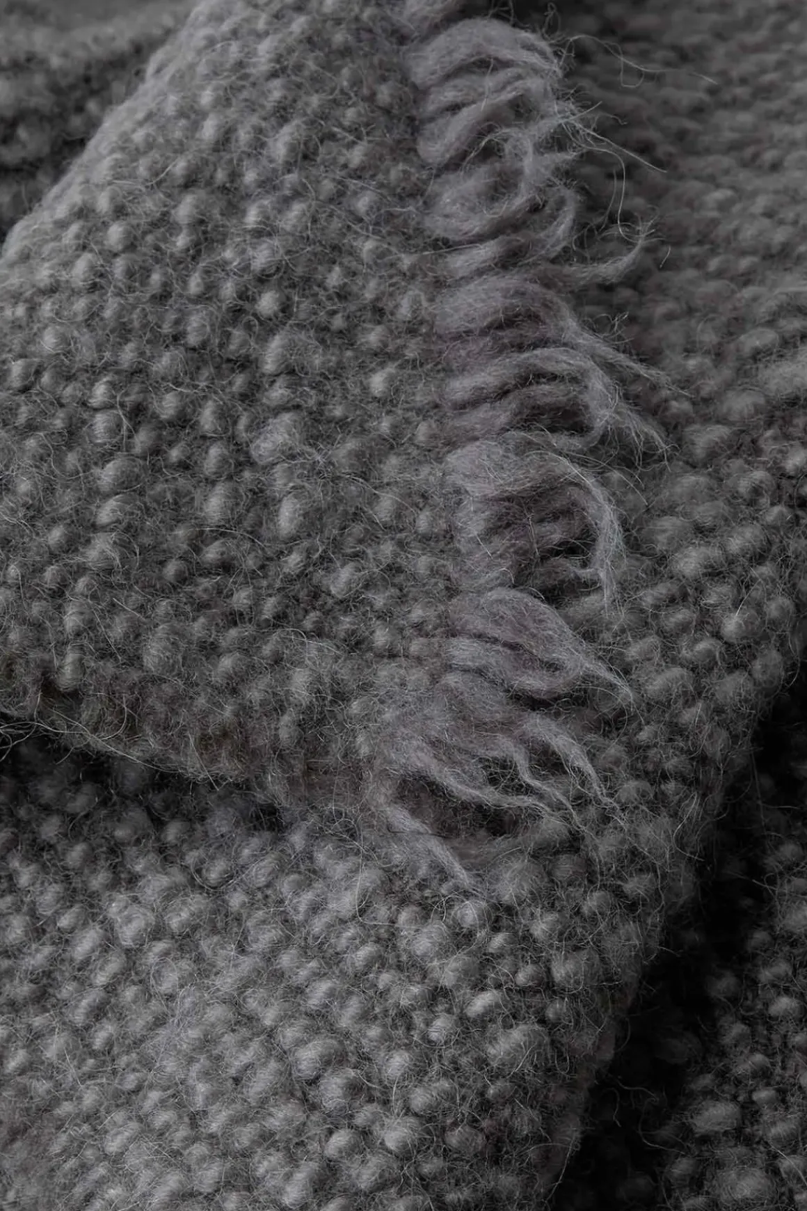 Pledd - Wooly 130x180 Fumo