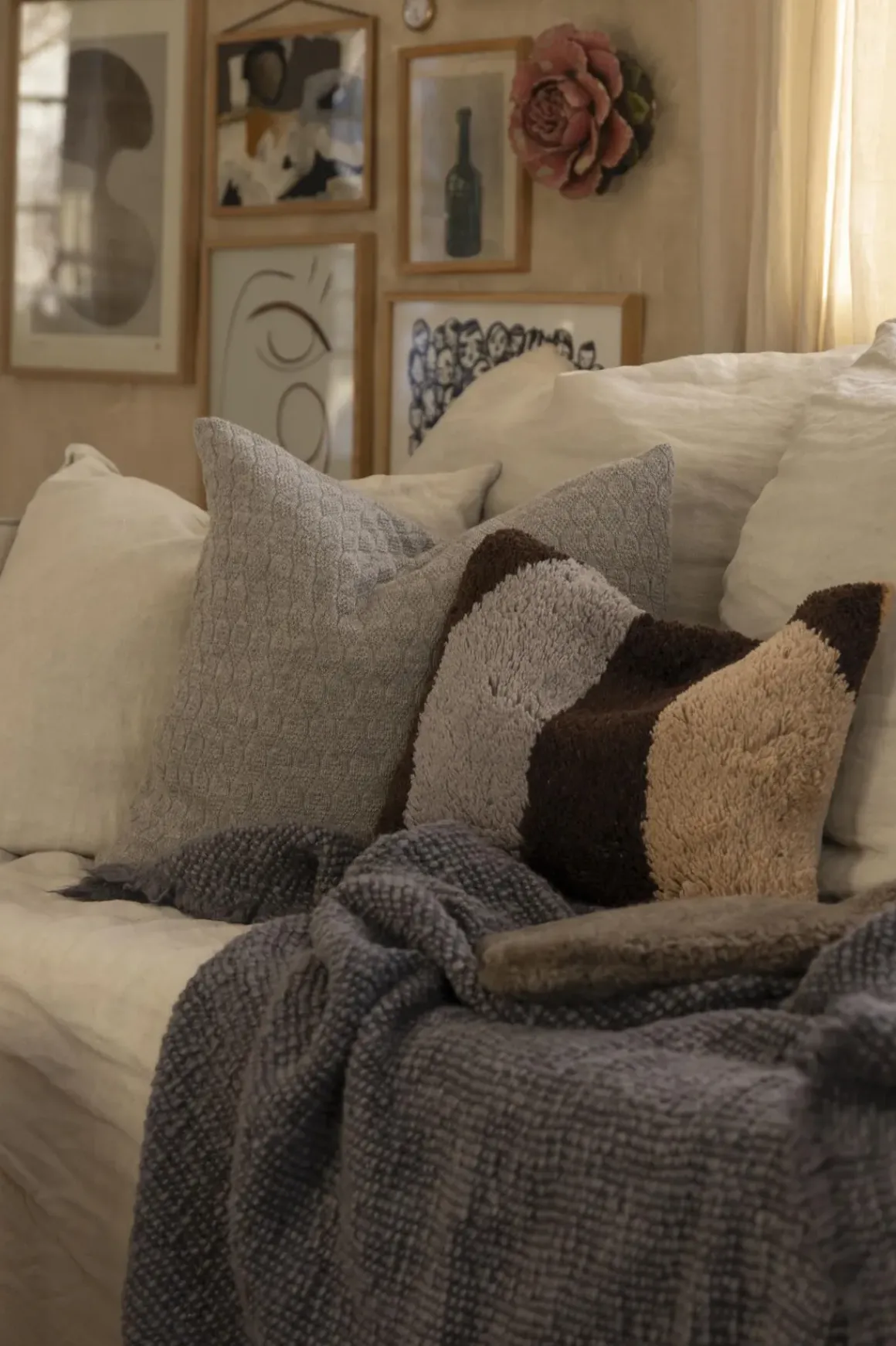 Pledd - Wooly 130x180 Fumo