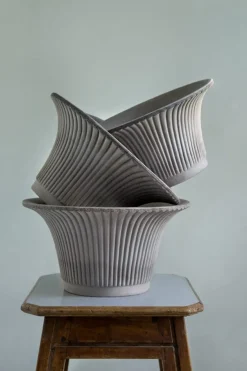 Potte - Daisy m/Skål Grå