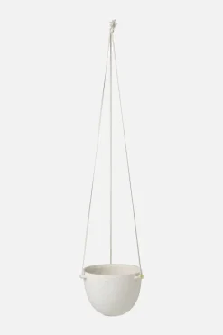 Potte - Speckle Hanging Pot L Off-White