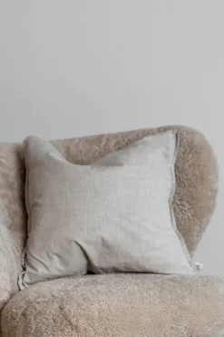 Pute - Cotton Slub 50x50 Nature Komplett