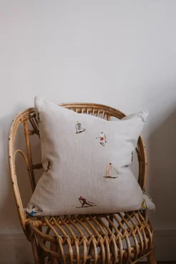 Putetrekk - Skiers Embroidered 48x48cm