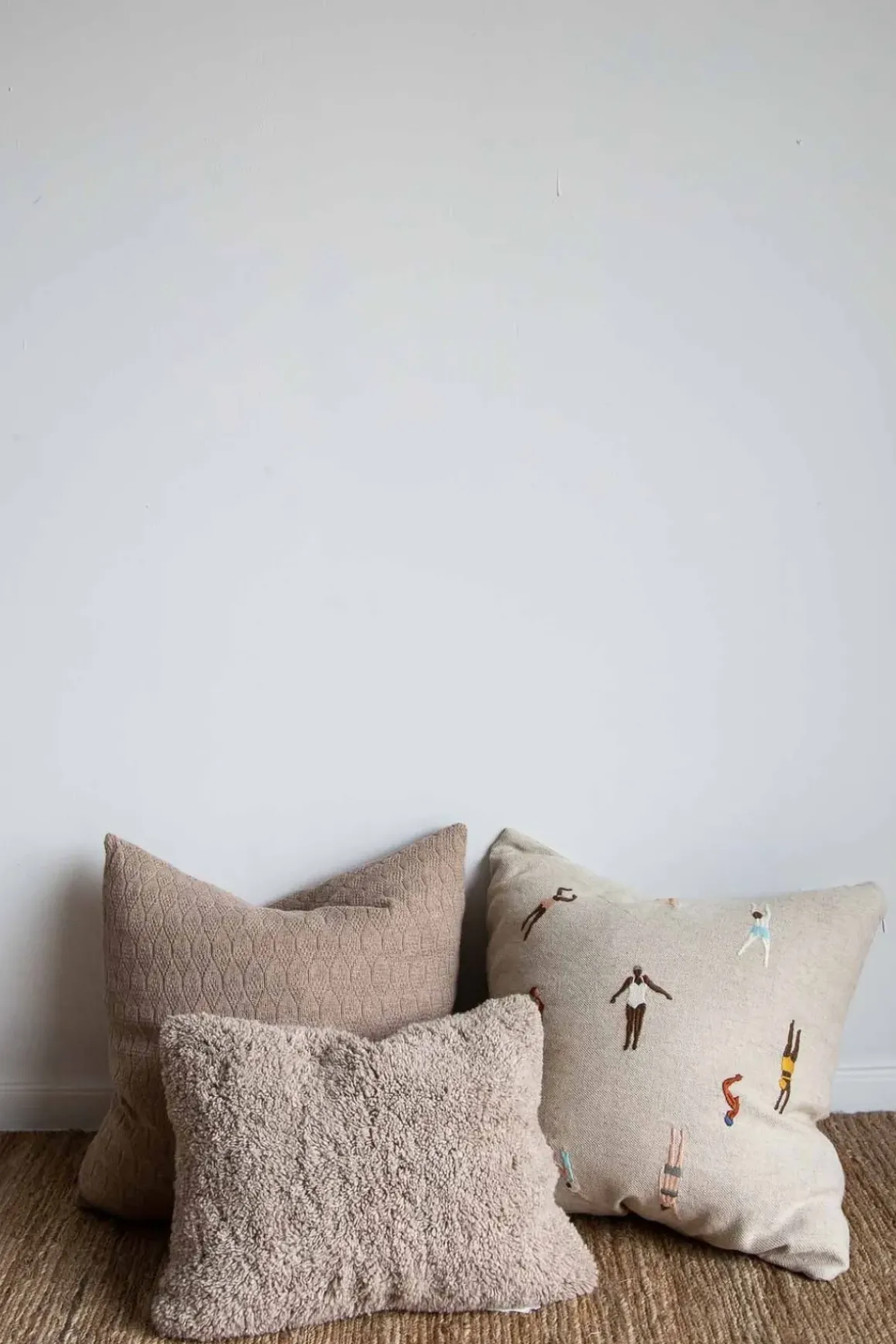 Putetrekk - Swimmers Embroidered 48x48cm