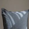 Putetrekk - 65x65cm Anthracite Gingham