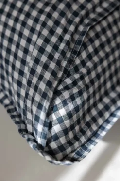 Putetrekk - 65x65cm Anthracite Gingham