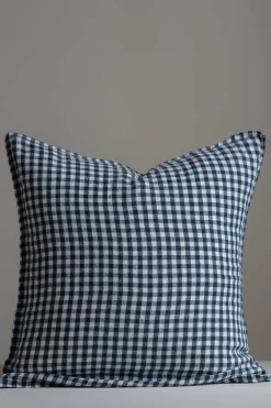 Putetrekk - 50x50cm Anthracite Gingham