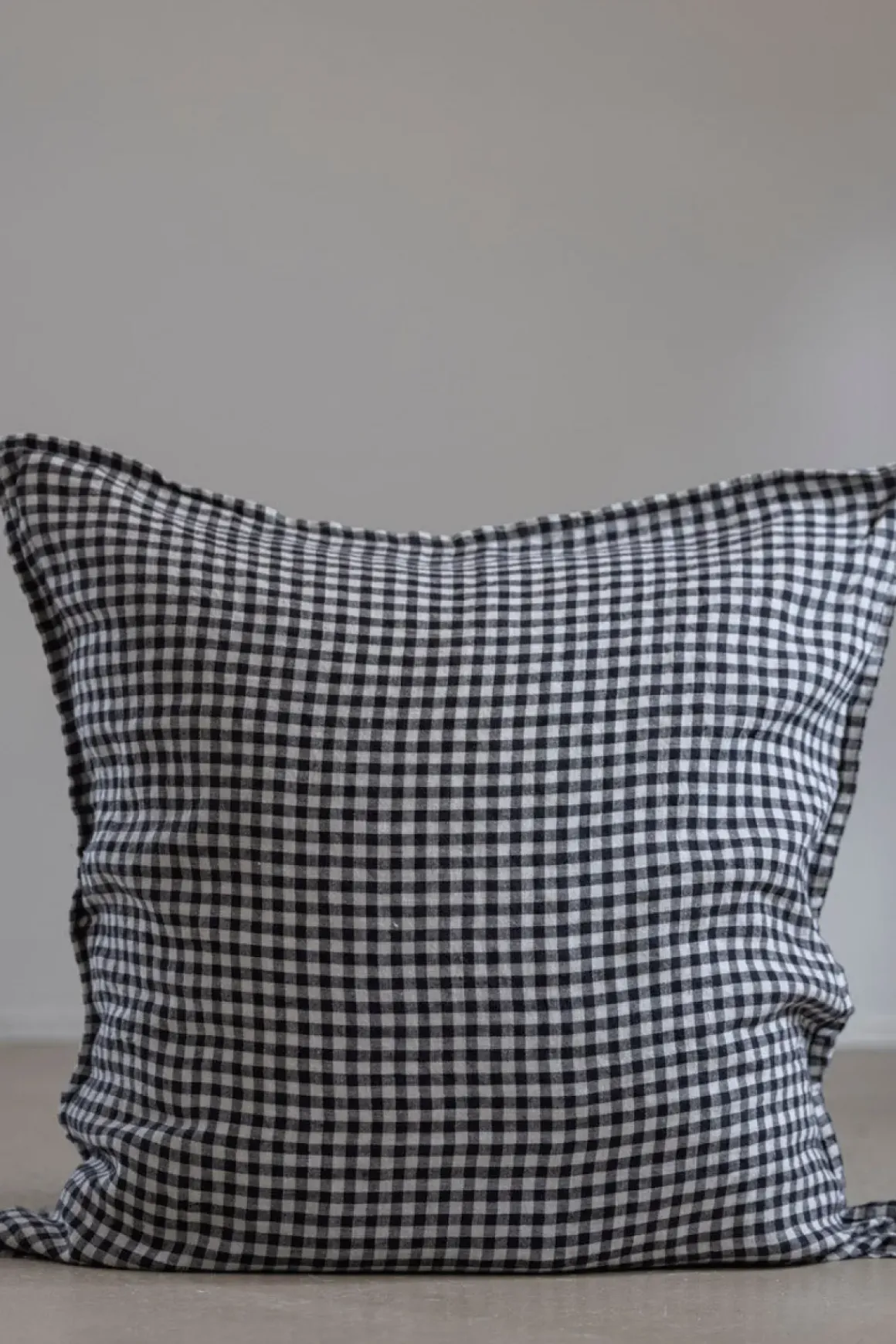 Putetrekk - 65x65cm Black Gingham