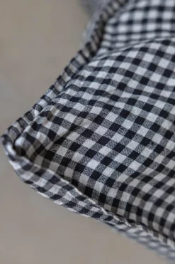 Putetrekk - 65x65cm Black Gingham