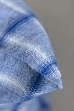 Putetrekk - 50x50cm Blue Chiné Checks