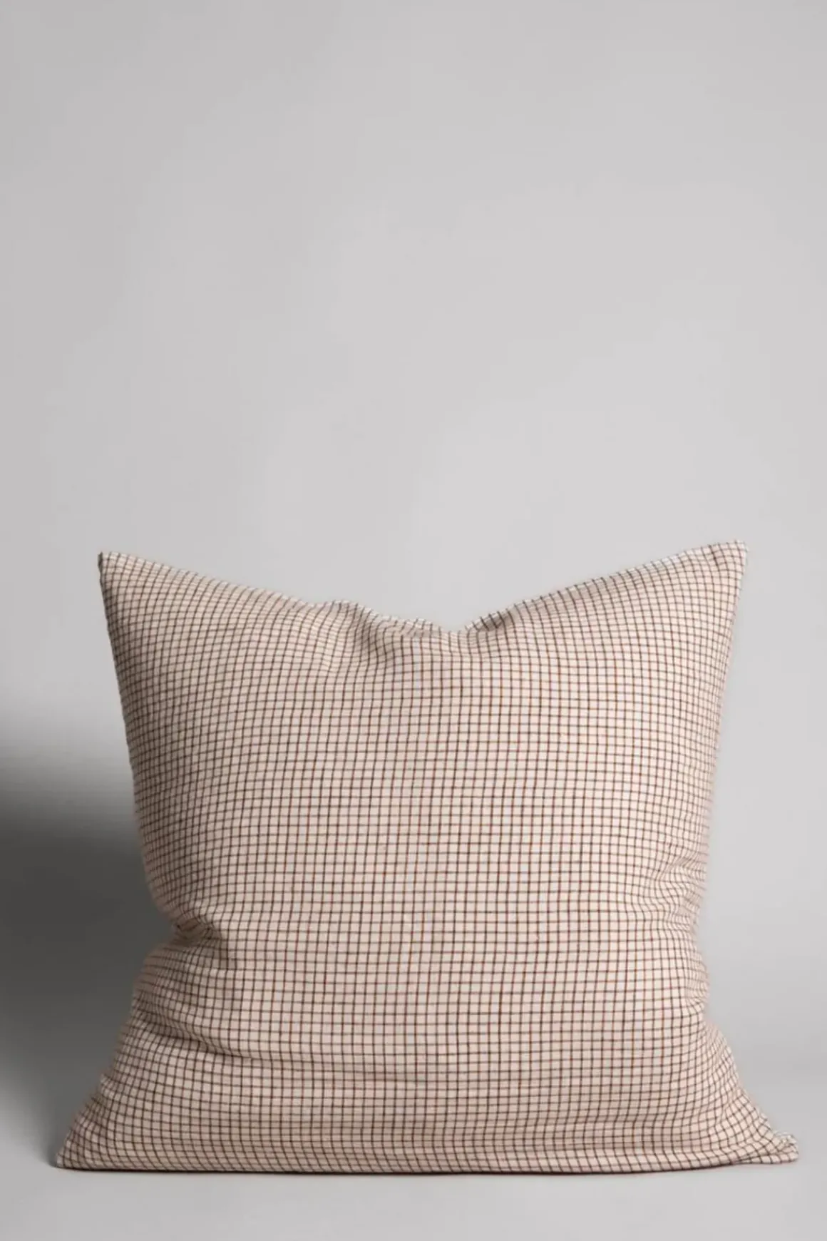 Putetrekk - 50x50cm Brown Checks