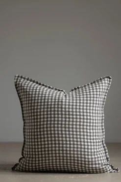 Putetrekk - 50x50cm Brown Gingham