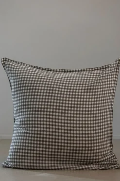 Putetrekk - 65x65cm Brown Gingham