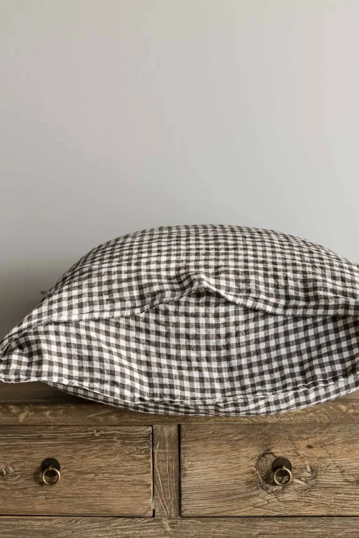 Putetrekk - 65x65cm Brown Gingham