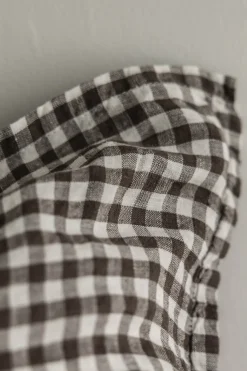 Putetrekk - 65x65cm Brown Gingham