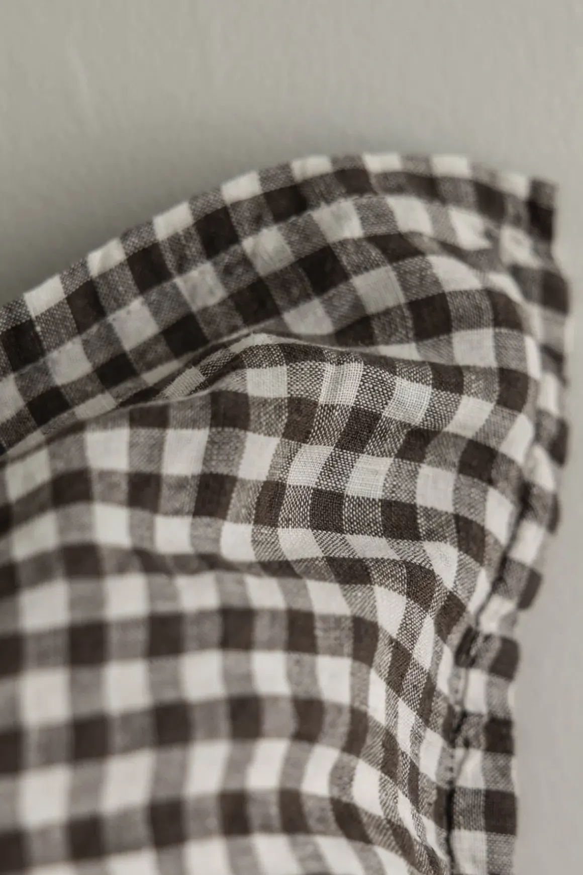 Putetrekk - 65x65cm Brown Gingham