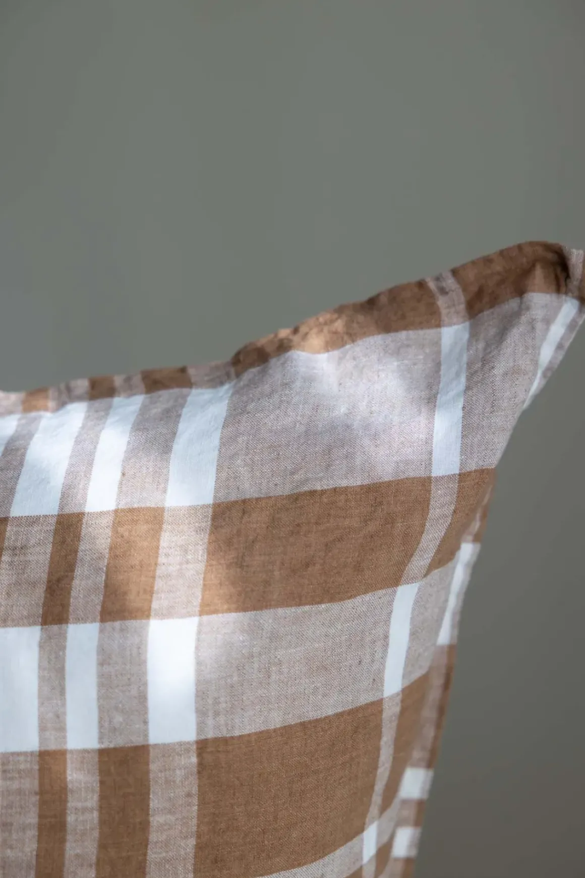 Putetrekk - 65x65cm Coffee Checks