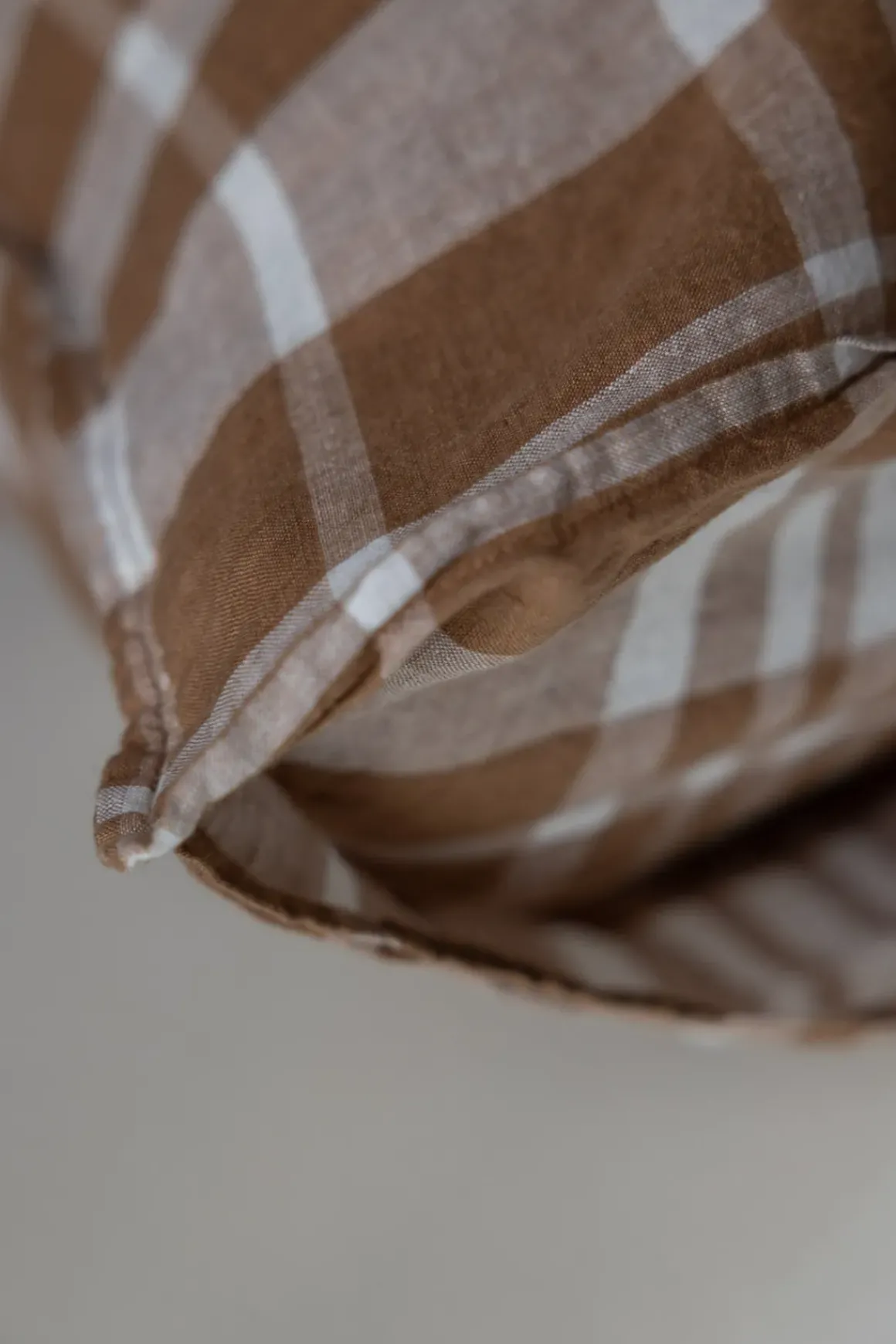 Putetrekk - 65x65cm Coffee Checks