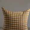 Putetrekk - 65x65cm Curcuma Medium Gingham