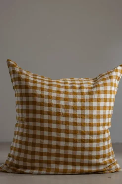 Putetrekk - 65x65cm Curcuma Medium Gingham