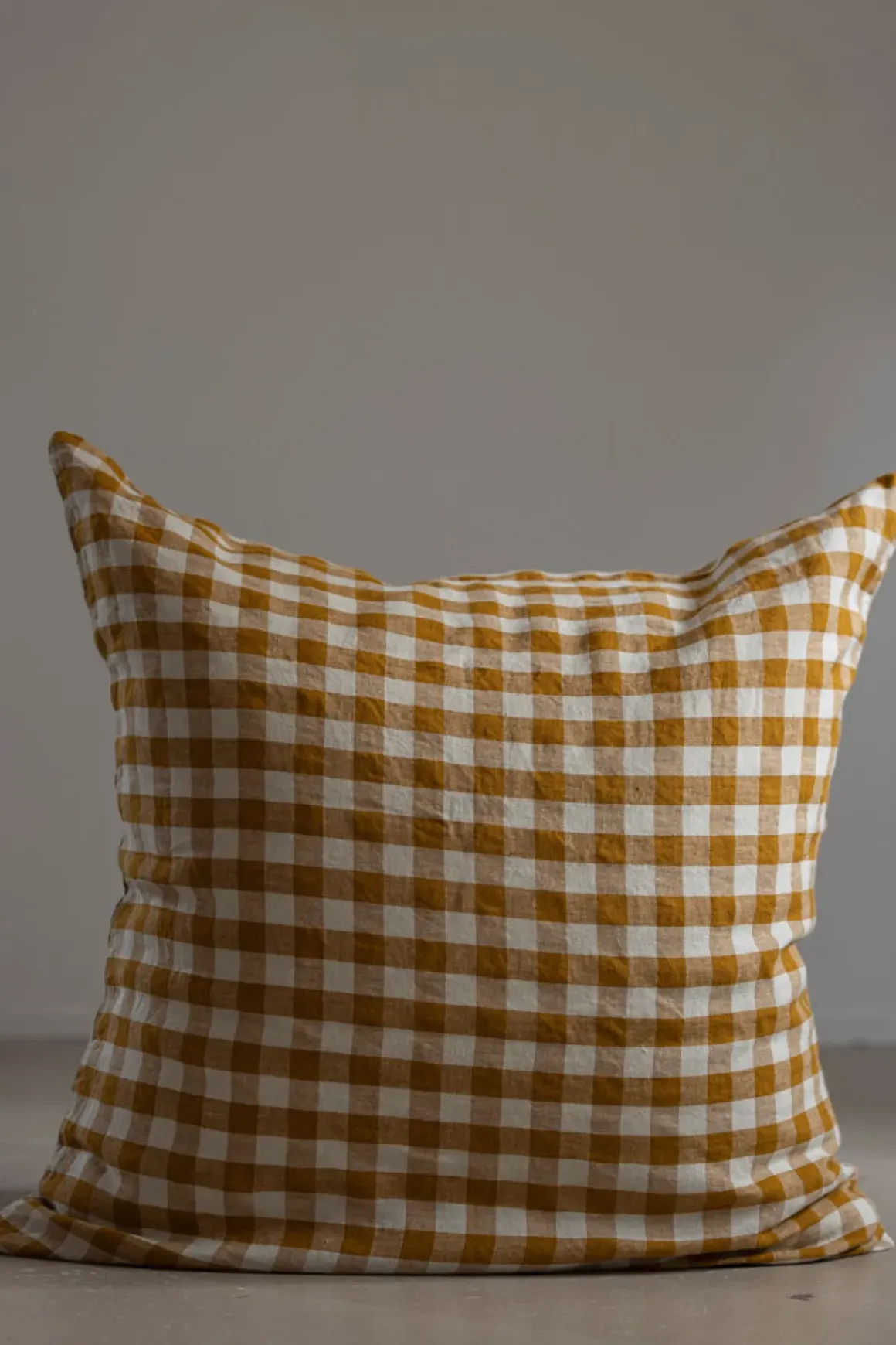 Putetrekk - 65x65cm Curcuma Medium Gingham