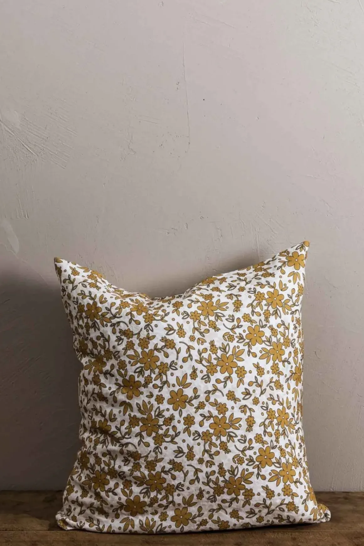 Putetrekk - 50x50cm Mustard Flower