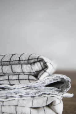 Putetrekk - 50x50cm White/Black Checks