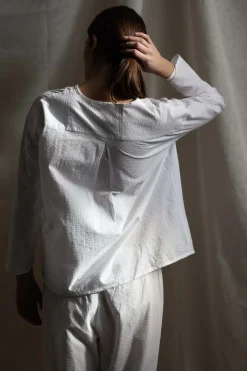 Pyjamas - Seersucker White