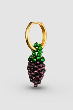 Øredobb - Beaded Mini Grape