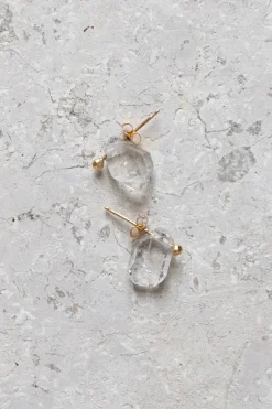 Øredobb - Frost Quartz Single Earring 18K