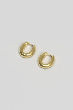 Øredobber - Chunky Hoop Tiny Plated