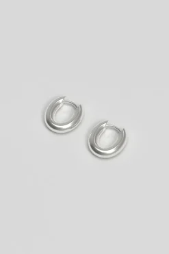 Øredobber - Chunky Hoop Tiny Silver
