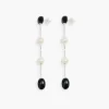 Øredobber - Dualism Long Earrings Silver