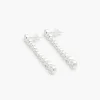 Øredobber - Oda Long Earrings Silver