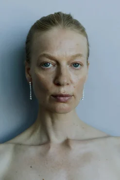 Øredobber - Oda Long Earrings Silver