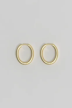 Øredobber - Slim Hoop M Plated