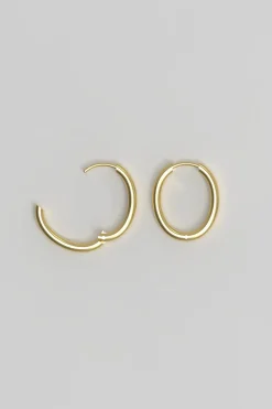 Øredobber - Slim Hoop M Plated