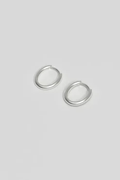 Øredobber - Slim Hoop Tiny Silver