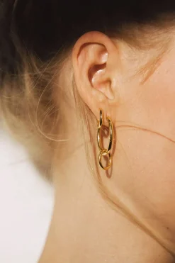 Øredobber - Slim Hoop Tiny Plated