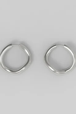 Øredobber - Thorn Hoop Round Silver