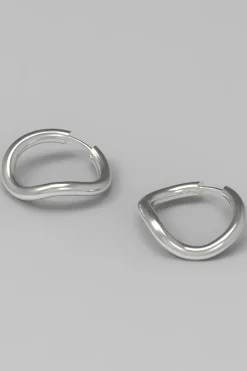 Øredobber - Thorn Hoop Round Silver