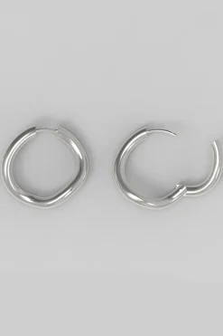 Øredobber - Thorn Hoop Round Silver