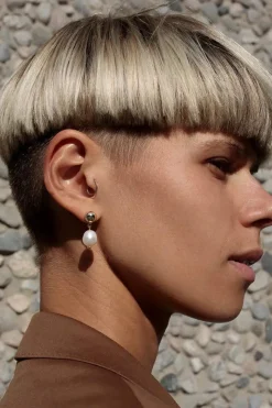 Øredobber - Vermeer Ivory Pearl/Gold