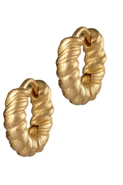 Øreringer - Cable Gold
