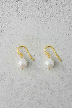 Øreringer - Ravello Baroque Gold Ivory Pearl